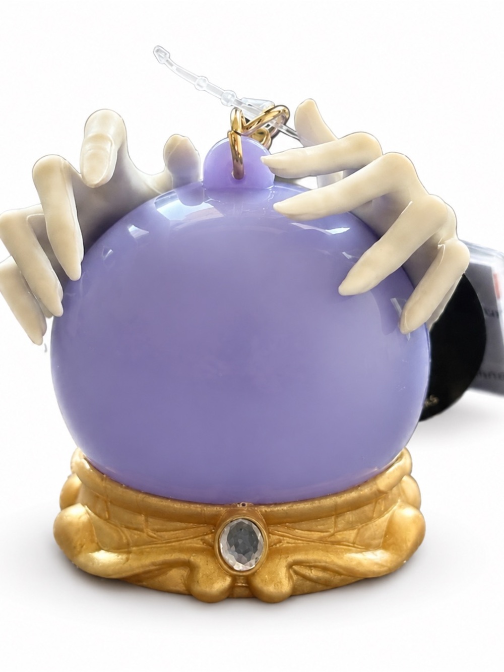 Bath & Body Works Lavender Crystal Ball Bag Charm with Gold Base